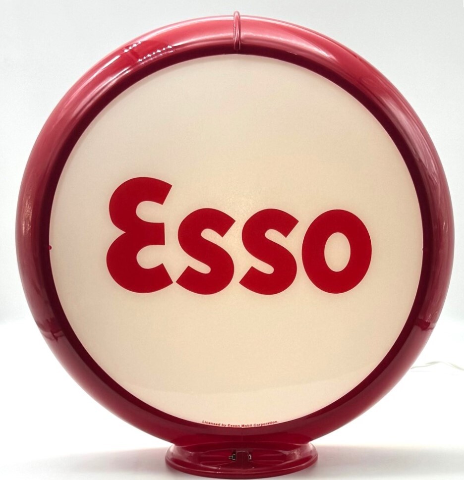 ESSO 13.5" Gas Pump Globe - SHIPS FULLY ASSEMBLED! READY FOR YOUR GAS PUMP!