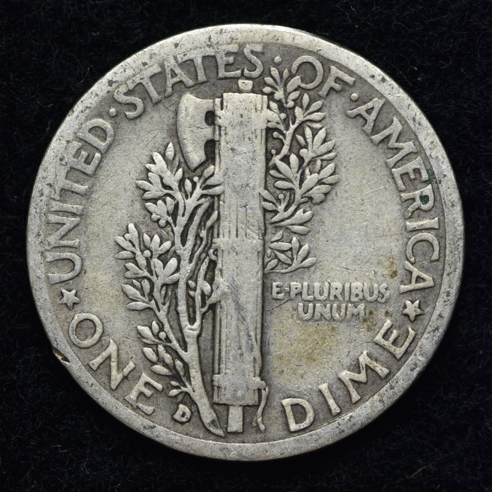 1934-D Mercury Silver Dime GOOD / VG FREE SHIPPING