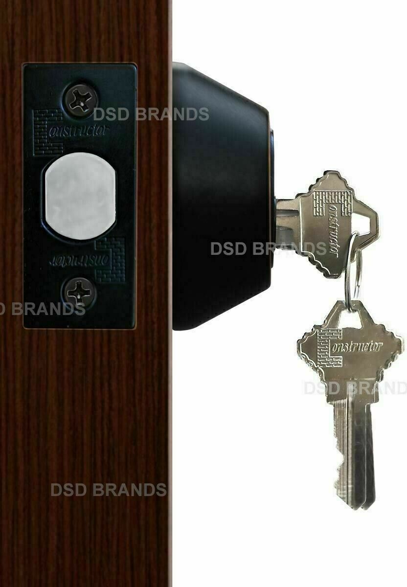 Constructor Deadbolt Entry Door Lock Oil Rubbed Bronze Single or Double Cylinder