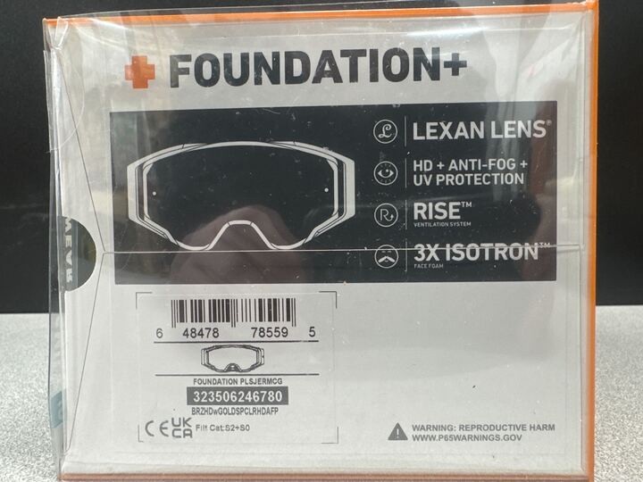 SPY+ Foundation+ MX Goggle-BronzeHD Gold Spectra Mirror+Clear HD AFP-J. McGrath