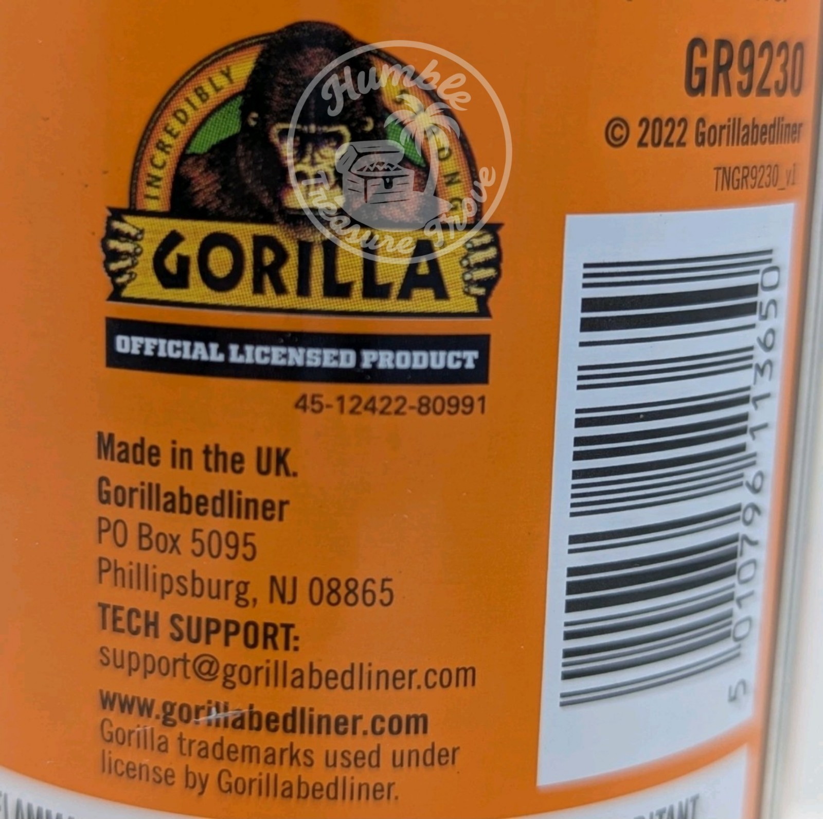 Gorilla Truck Bed Liner Coating 4x 14.3oz Aerosol Spray Case Durable Protection