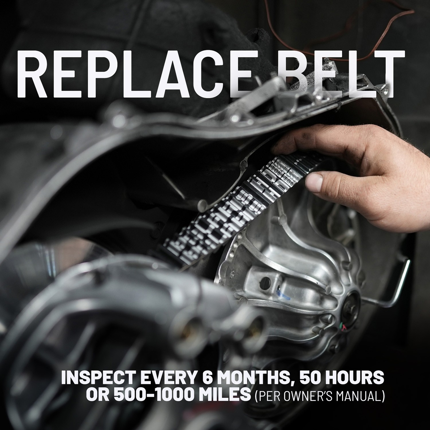 Polaris Drive Belt for EBS Clutch, Fits Sportsman 570, 800 EFI, 450 HO, RZR