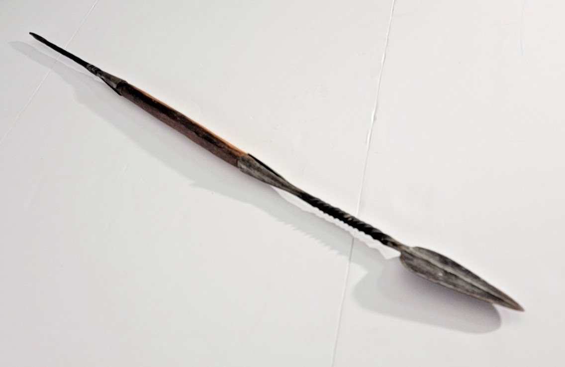 African Kenyan Maasai Hunting Spear Vintage Handmade - 41"
