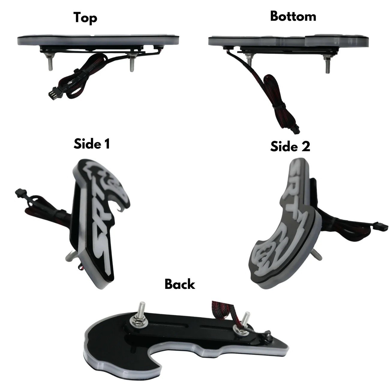 SRT Hellcat Front Grill Badge Emblem Led RGBw Bluetooth Controlled