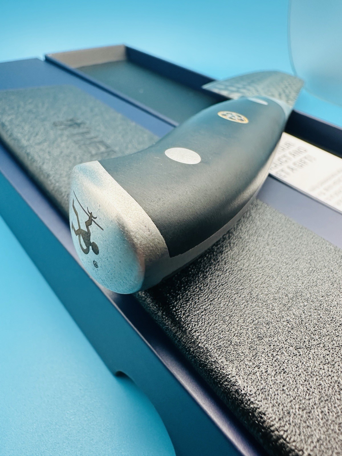 Henckels Compass Damascus Santoku Knife 7" D60 Forged Chef Kitchen Cutlery NEW