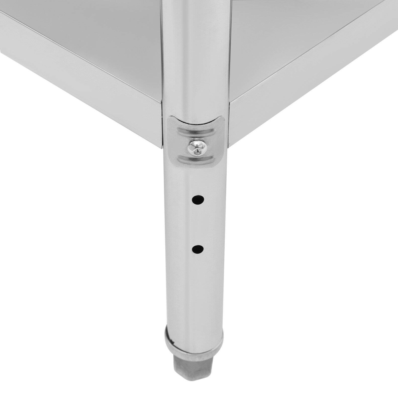 Commercial Kitchen Work Prep Table with Backsplash Stainless Steel Prep Table