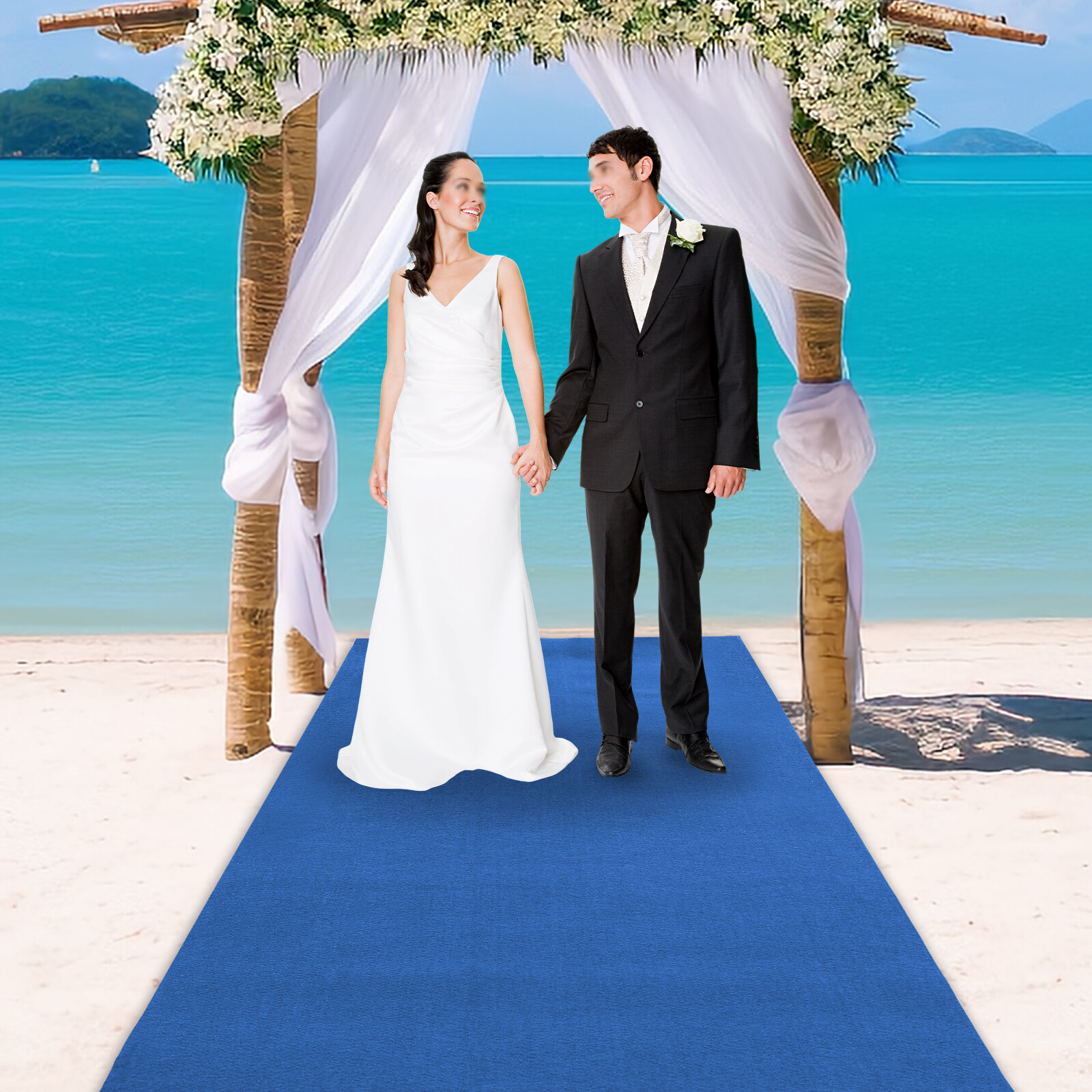 Blue Carpet Runner for Wedding Ceremony Movie Theme Party Proposal Decorations