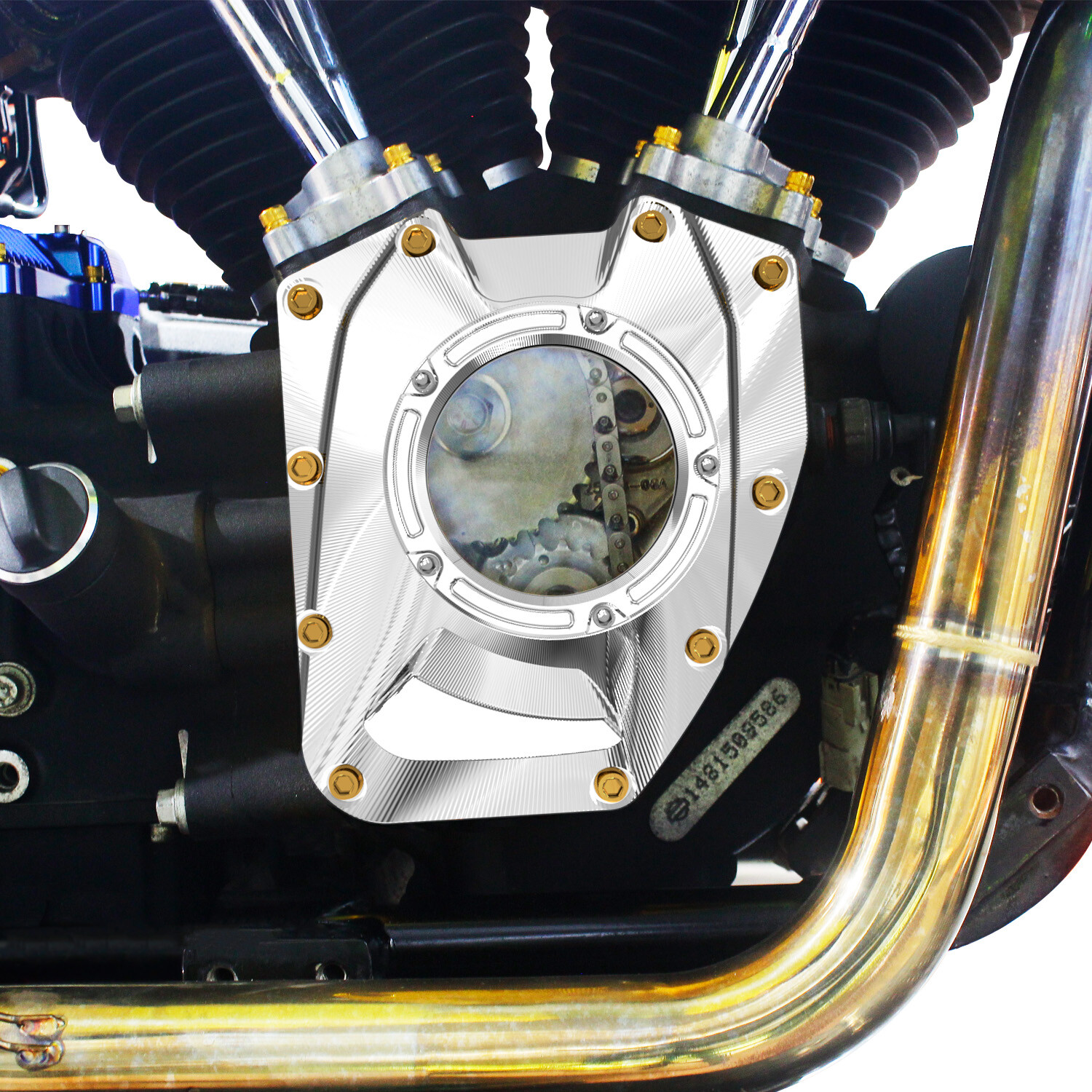 Chrome Camshaft Cam Cover for Harley 01-16 Touring Road Street Glide FLHT FLHR