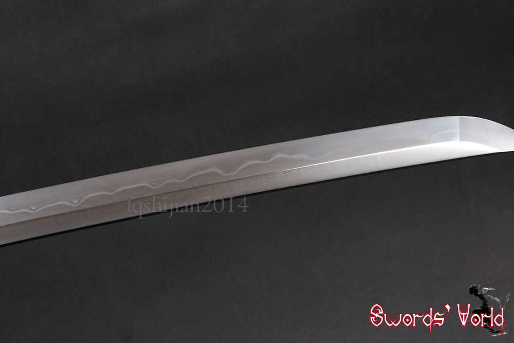 Folded 1095 Carbon Steel Clay Tempered Bare Blade For Japanese Samurai Katana