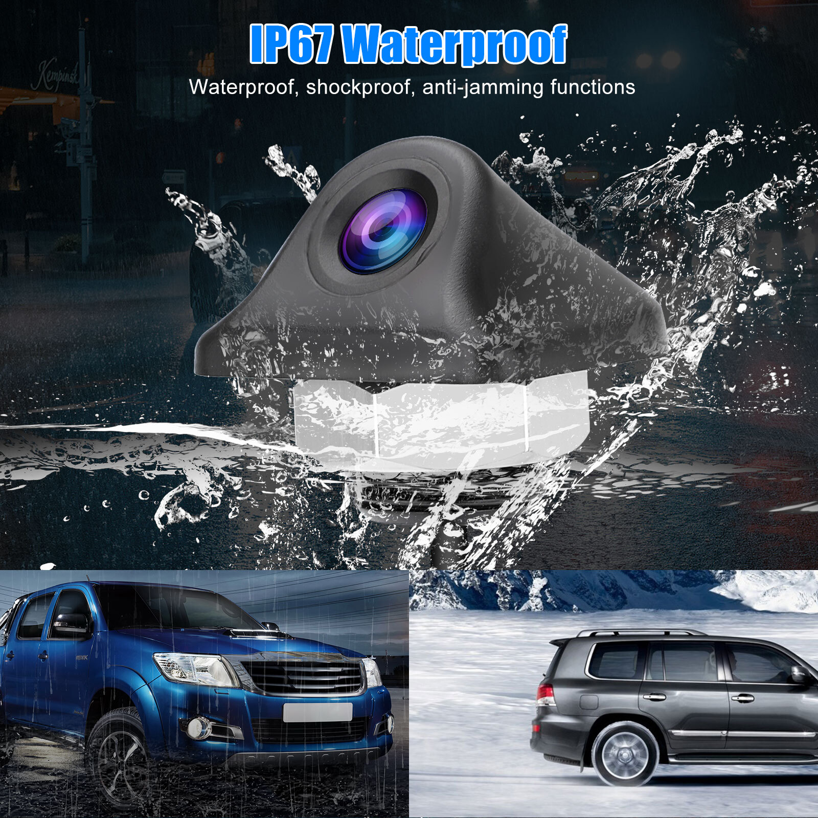 170° Car Rear View Backup Camera Reverse Parking Cam Waterproof HD Night Vision
