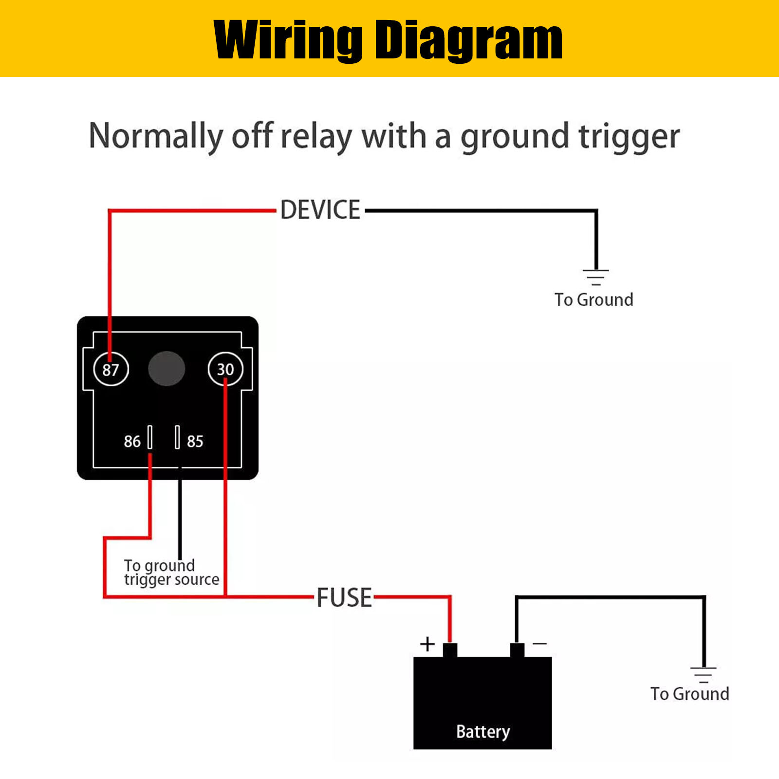 12V DC 200 Amp 4 Pin Split Charge Continuous Duty SPST Relay For Car Starter US