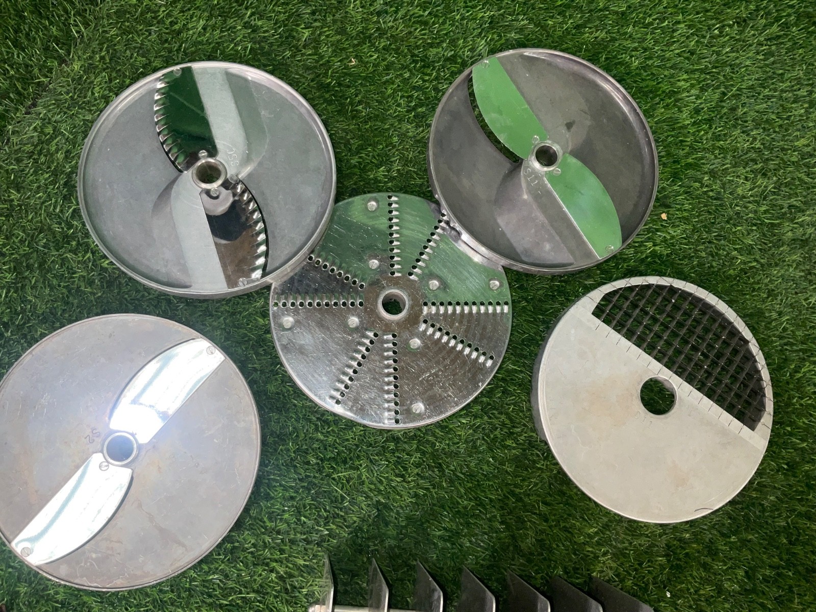 Mannhart Blade Dice Slicer Lot of 5 W Tray Genuine OEM Replacement Part 1995 2A