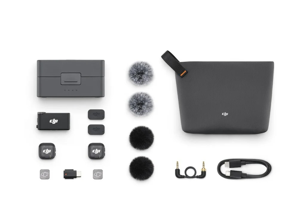 DJI Mic 3 (2 Transmitters + 1 Receiver + Charging Case)