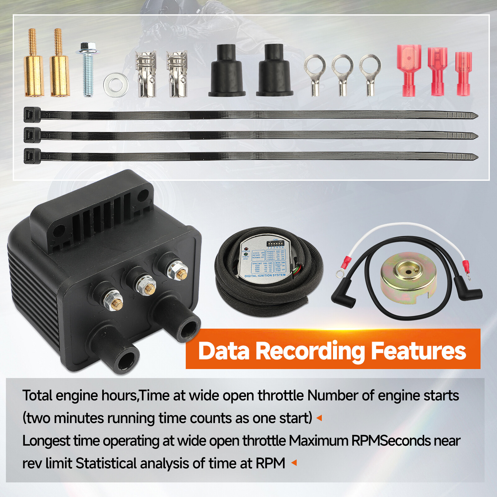 Ultima Programmable Ignition 53-660 Fit Harley Shovelhead Evolution & Sportster