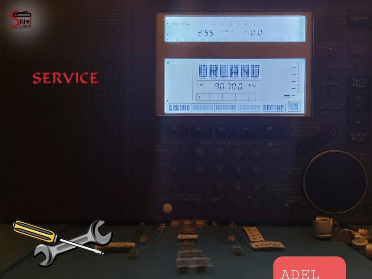 SONY ICF-SW77 Radio, Adel's Restoration, Repair, Update & Upgrade Service