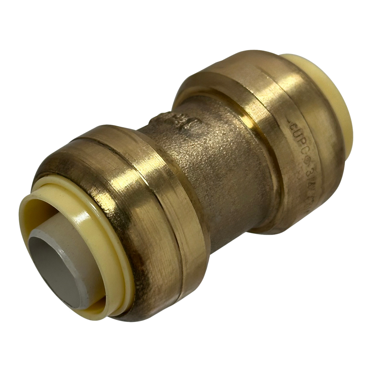 25 Pack XFITTING  3/4" X 3/4" Push Fit Coupling Fittings, Lead Free Brass