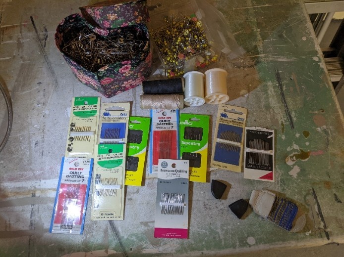 Quilting Embroidery Tapestry ,Sewing Needles Lot Dritz, Coats, DMC, Gold Eye