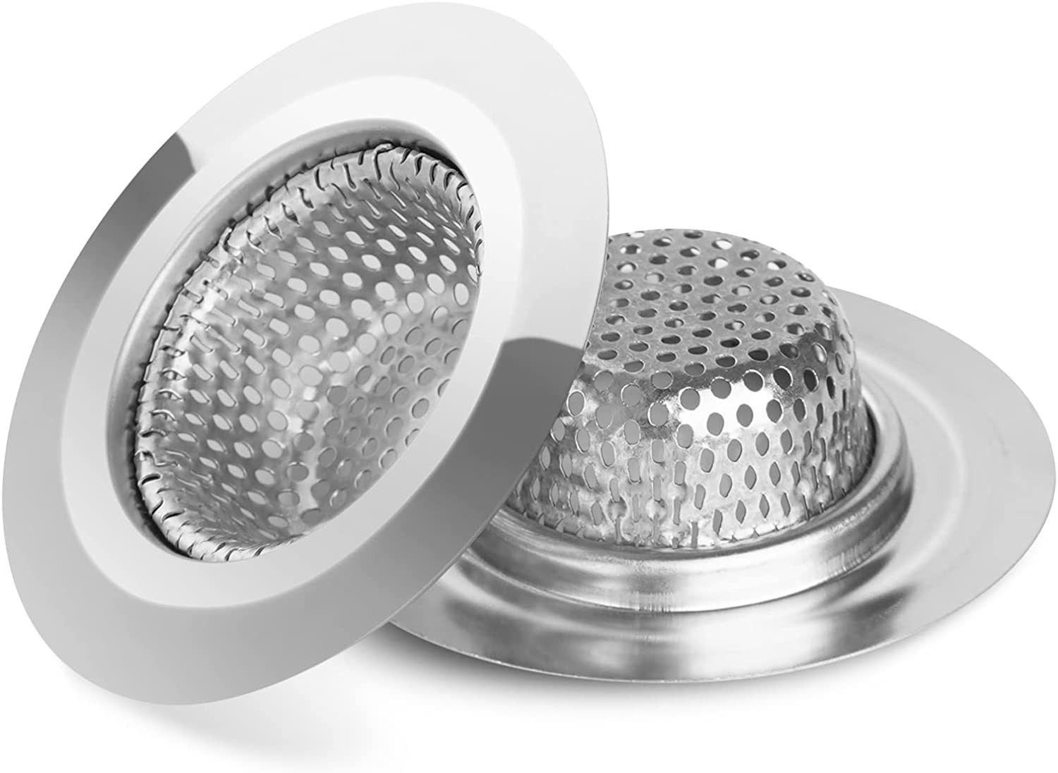 2PCS Bathtub Drain Strainer - 2.79 Inch Bathtub Floor Shower Hair Drain Catcher
