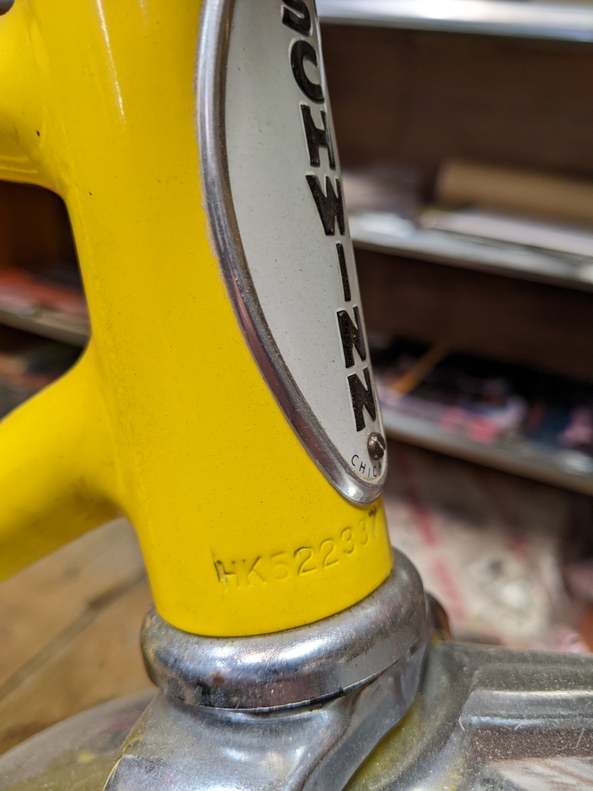 Original HK August 1974 Kool Yellow Schwinn Stingray 20" Single Speed Coaster
