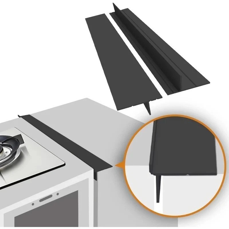(2 Pack) 21 Inch Silicone Stove Gap Filler Kitchen Counter Top Gap Cover