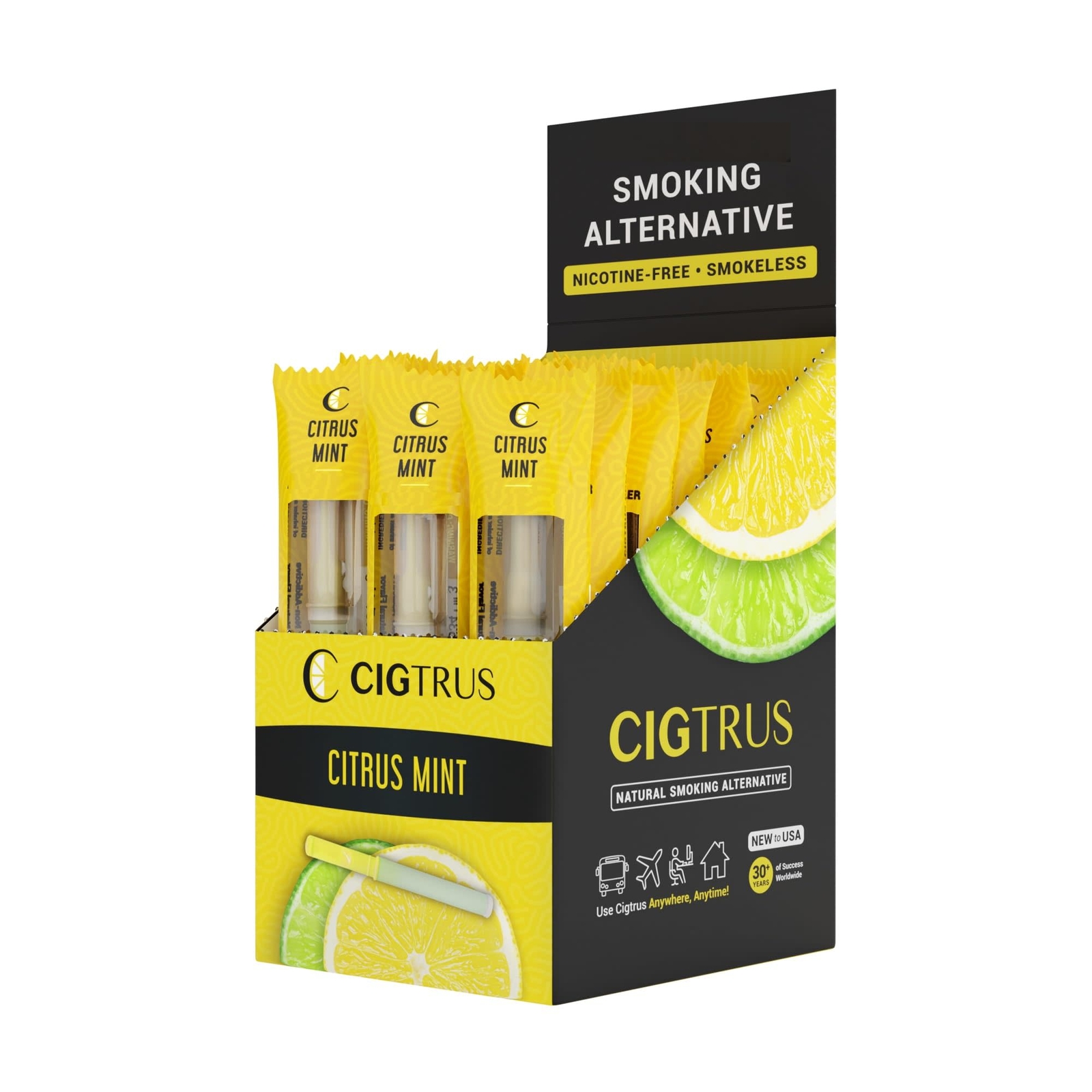 Cigtrus Smokeless Air Inhaler - Natural Smoking Alternative - Lemon Lime