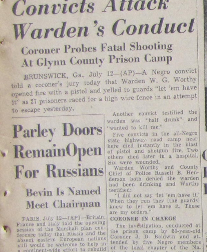Vintage 1947 South Carolina Democrats Forced to Allow Blacks to Vote Newspaper