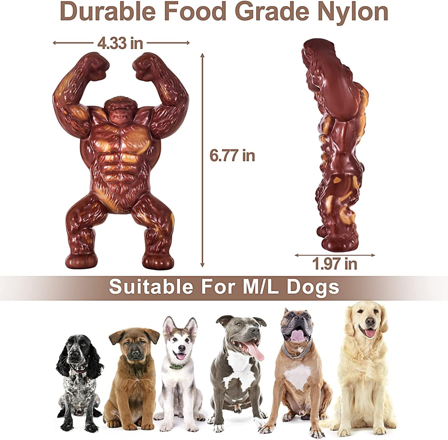 Indestructible Dog Toys for Aggressive Chewers Extreme Tough Dog Toys for Large