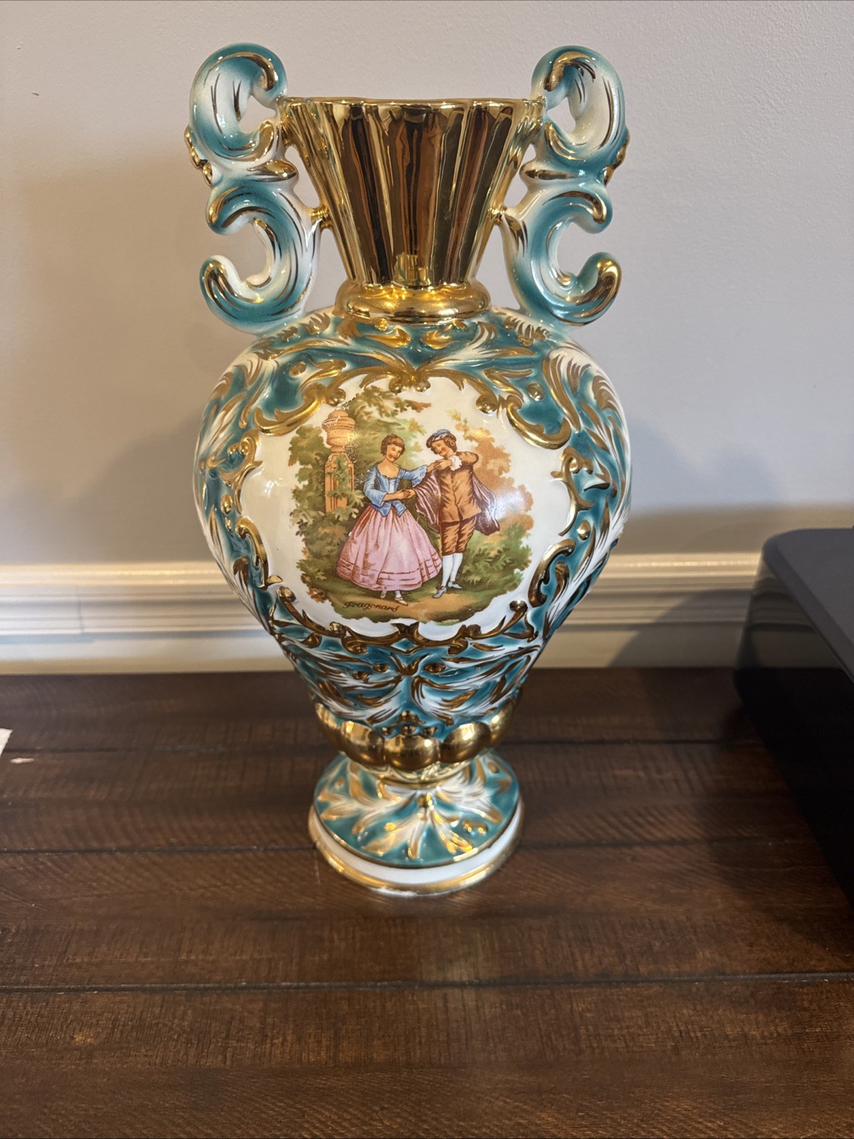 Antique Fragonard Courting Base