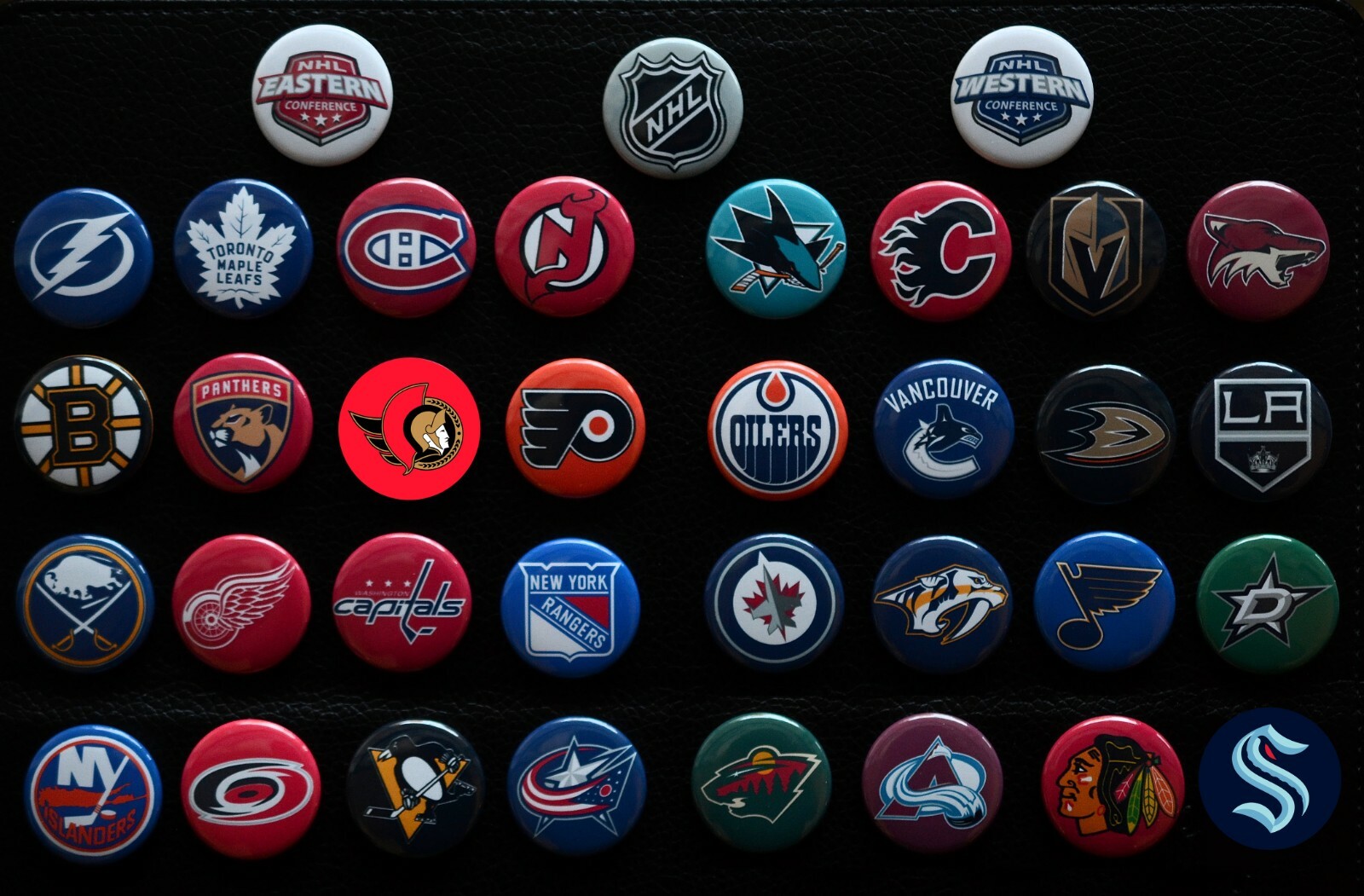 NHL Team Past & Present - Individual 1 1/2 Inch Magnets - Choose From List