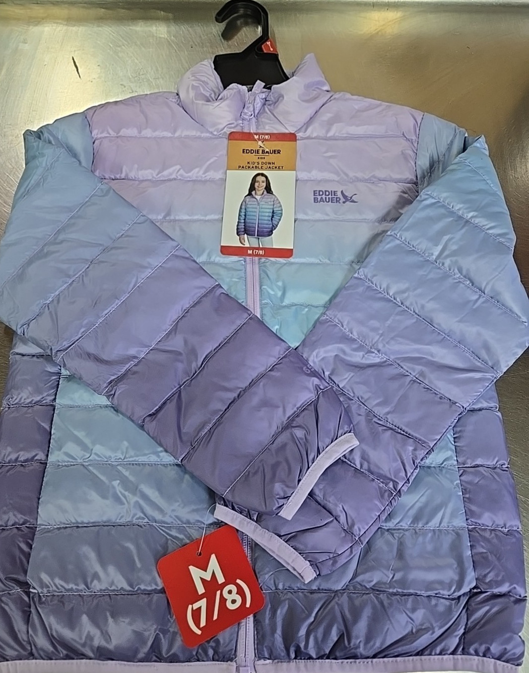 NWT: Girl's Eddie Bauer Down Packable Jacket - 2 Colors/4 Sizes to Choose From!
