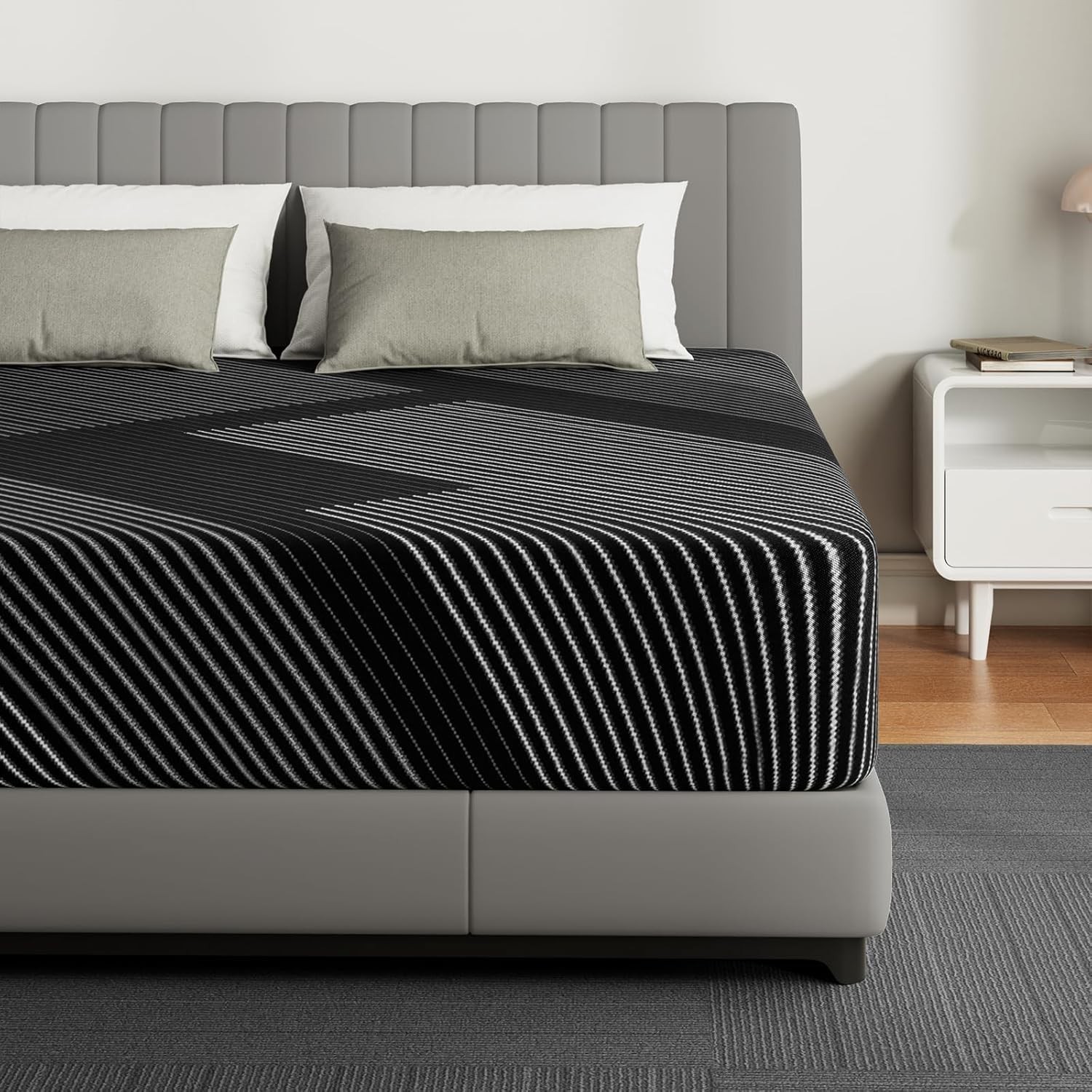 8/10/12 Inch Gel Infused Memory Foam Twin Full Queen King Size Mattress in a Box