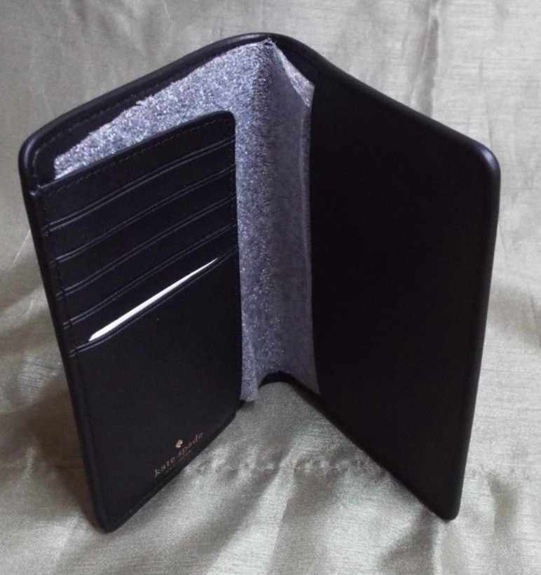 NWT Kate Spade Madison Saffiano Leather Passport Holder Black KC577