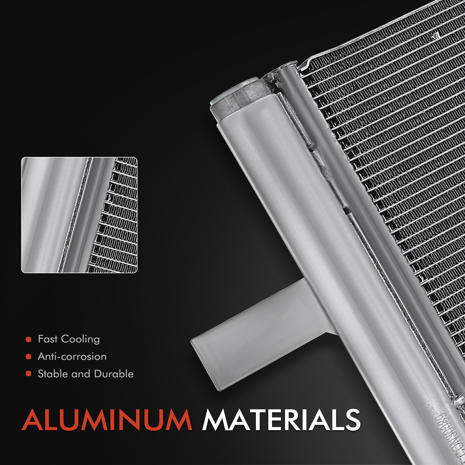 AC Condenser Parallel Flow w/ Receiver Drier for Ford F-250 350 450 Super Duty