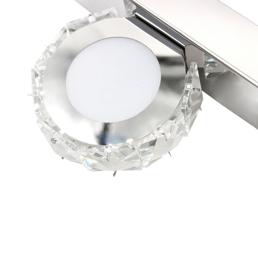 Modern LED Crystal Mirror Light Bathroom Toilet Wall Lamp Fixture Vanity lamp