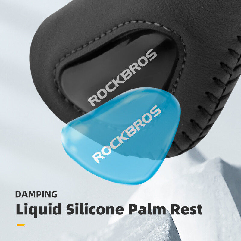 ROCKBROS Bike Handlebar Grips Double Lock-on Non-slip Liquid Silicone Soft Grips