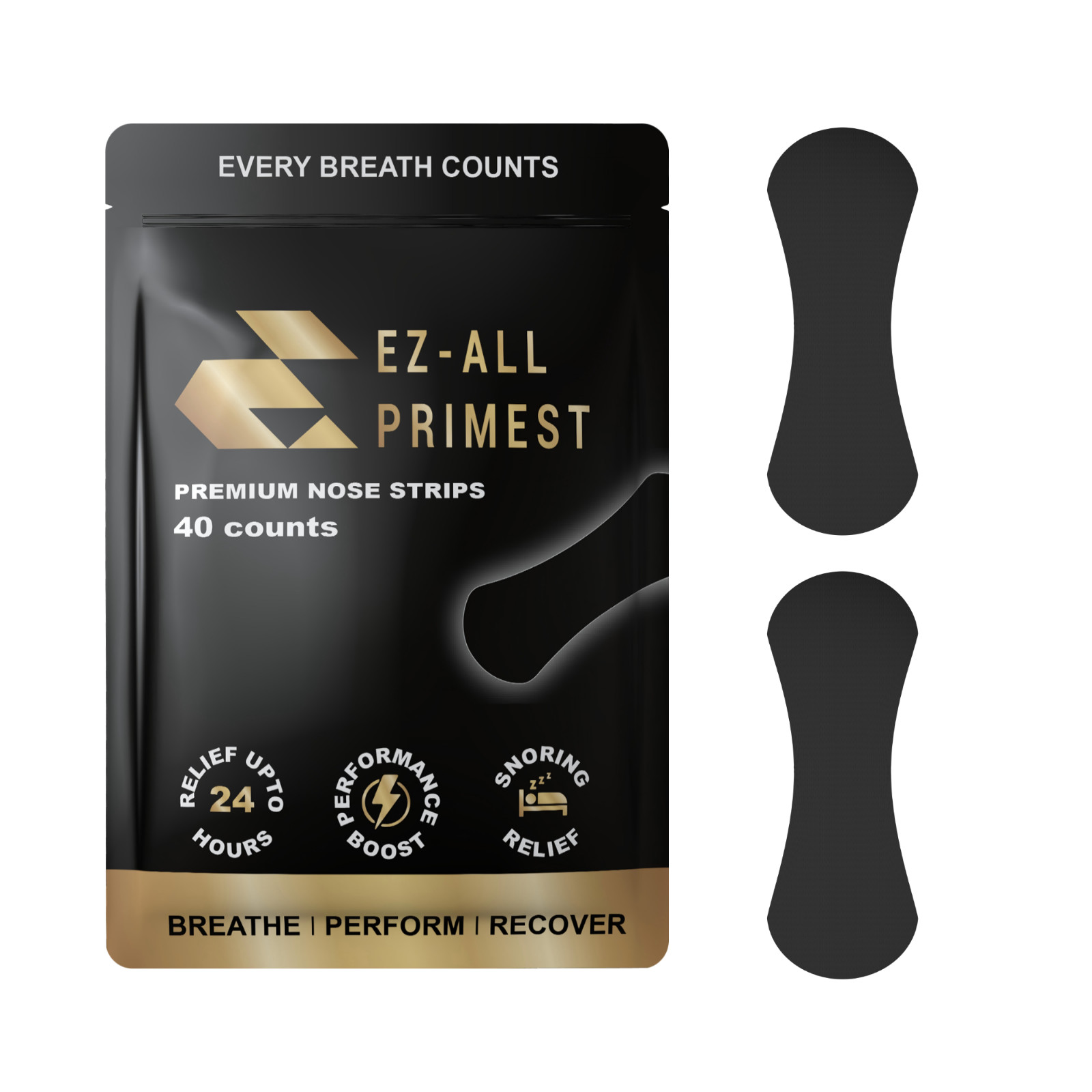 EZ-ALL Primest , Breathe EZ, Nasal Strips Snoring Relief, sports & sleep 40 Pcs
