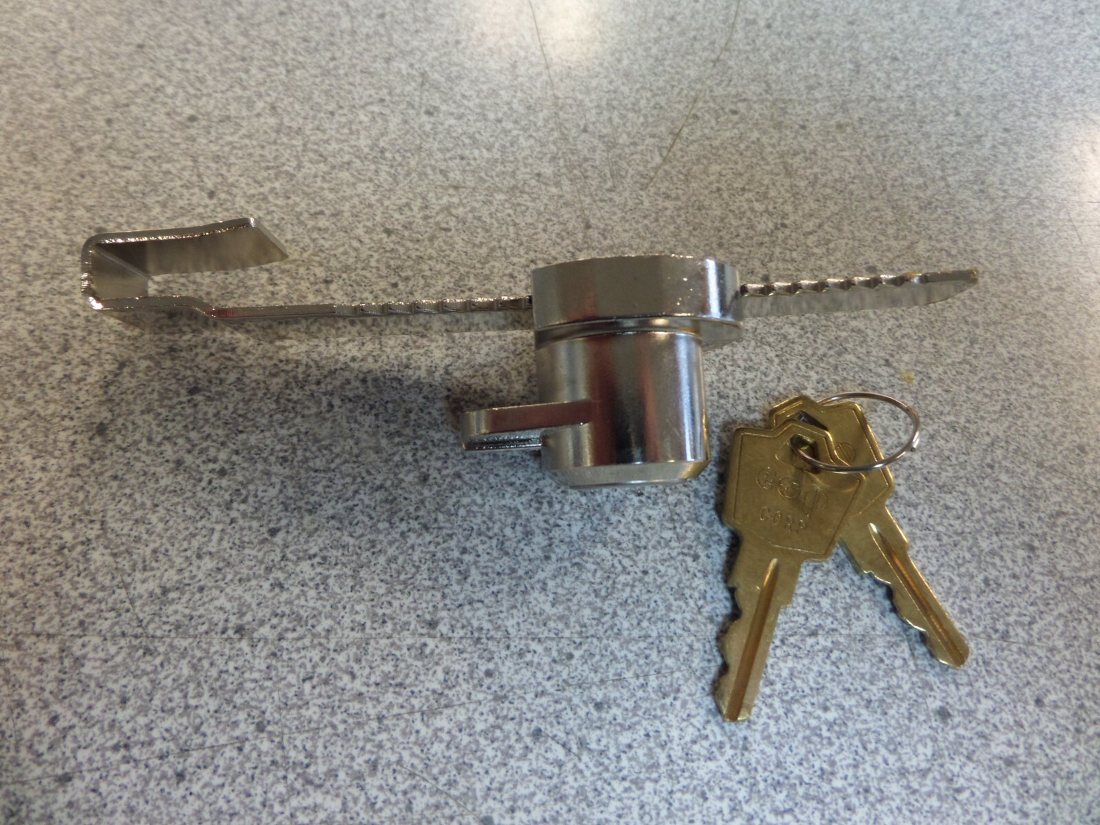 ESP 7RLKA201 RATCHETING GLASS DOOR SHOWCASE LOCK KEYED ALIKE 201