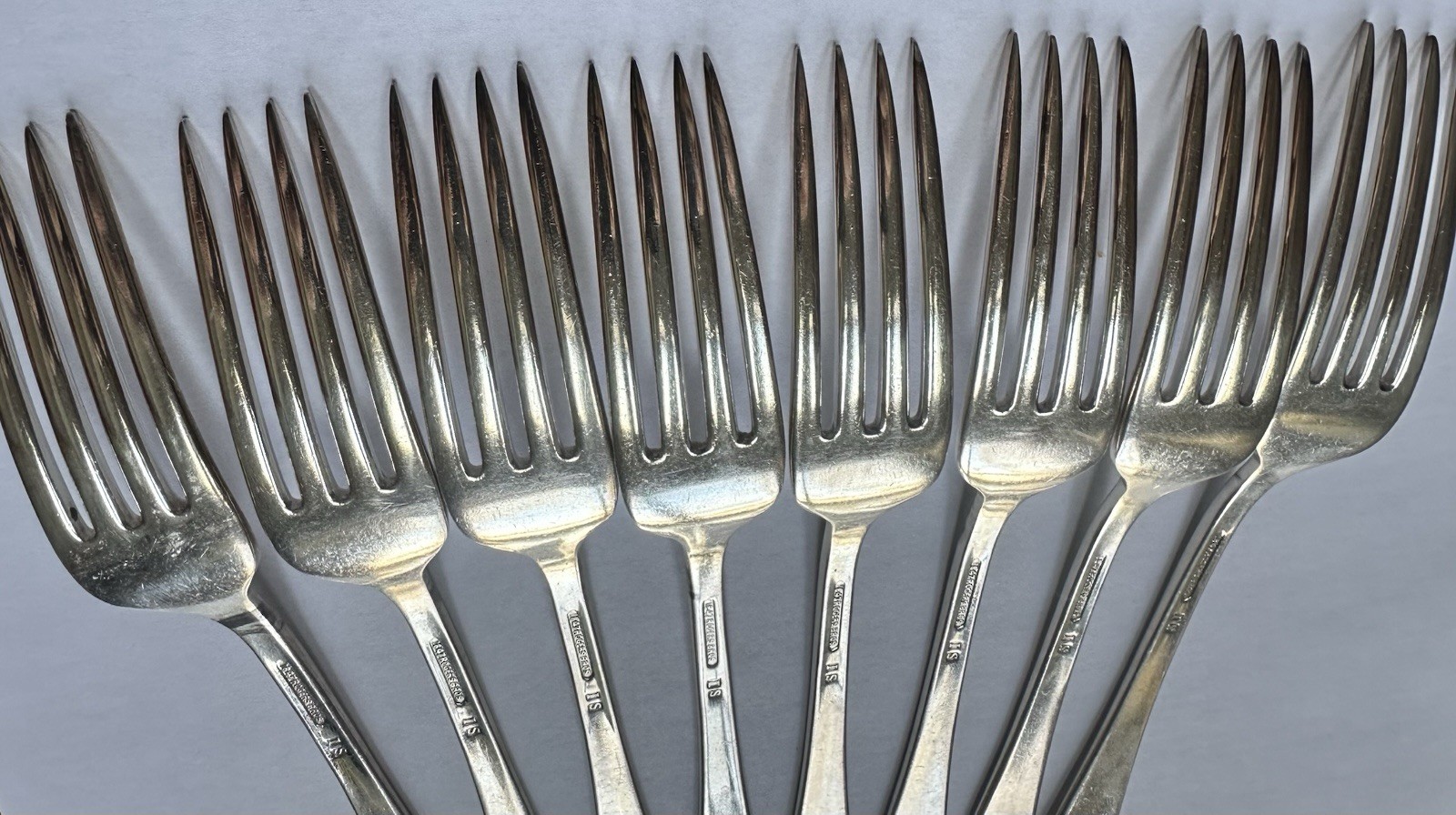 1847 Roger Bros Silverplate IS- Dinner Fork (Set of 8) Lovelace Pattern 1936