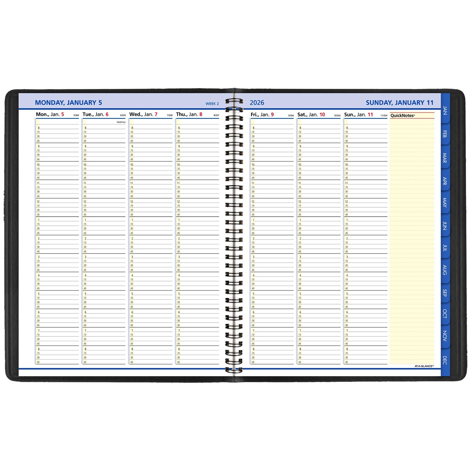 2026 At-A-Glance QuickNotes 76-950-05 Weekly Monthly Appointment Book, 8 x 11"