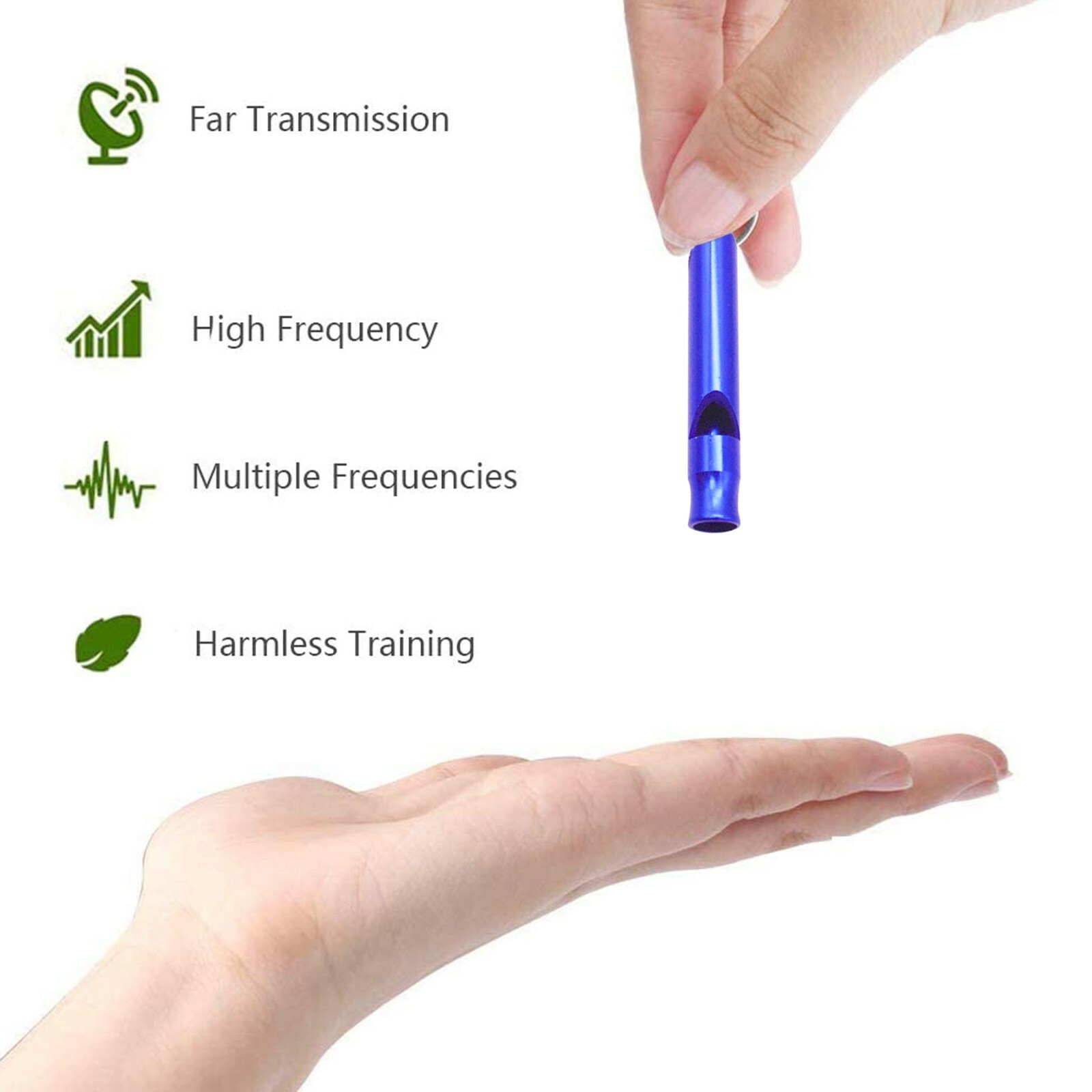 Stainless Steel Dog Training WHISTLE High Pitch Sound Obedience Stop Barking Pet