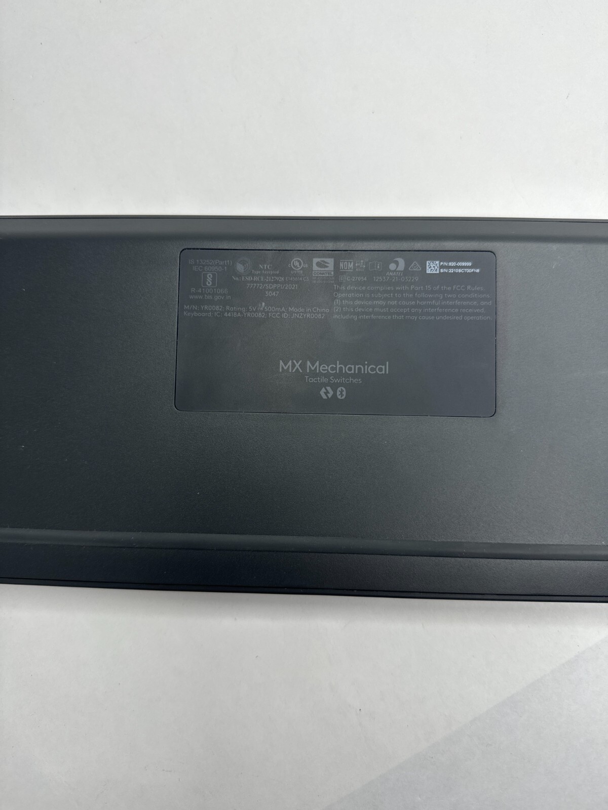 Logitech MX Mechanical Bluetooth Wireless Keyboard - Graphite (Tactile) (READ)