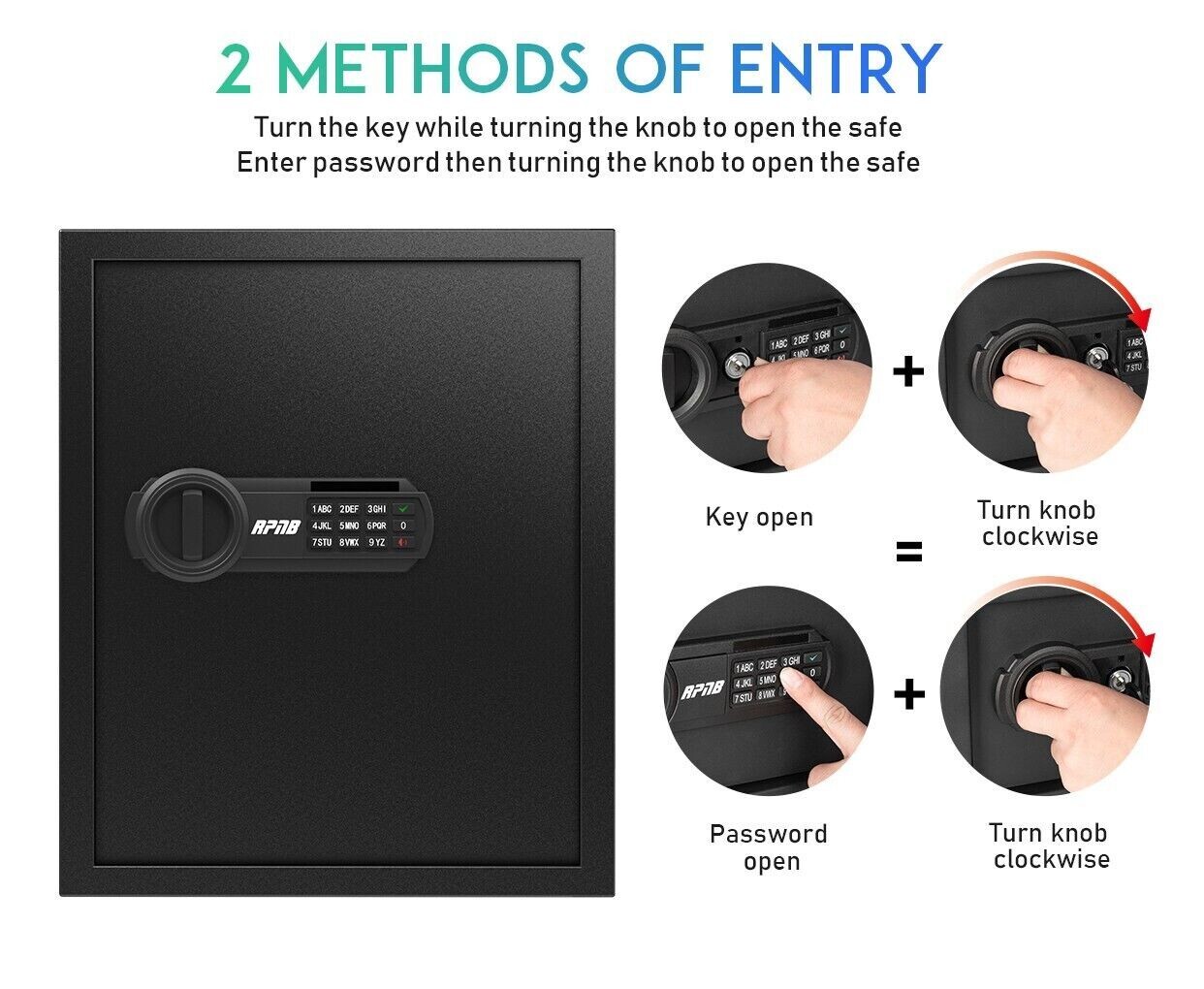 RPNB Deluxe Home Safe 1.5 Cubic Feet Gun Safe, Open Box