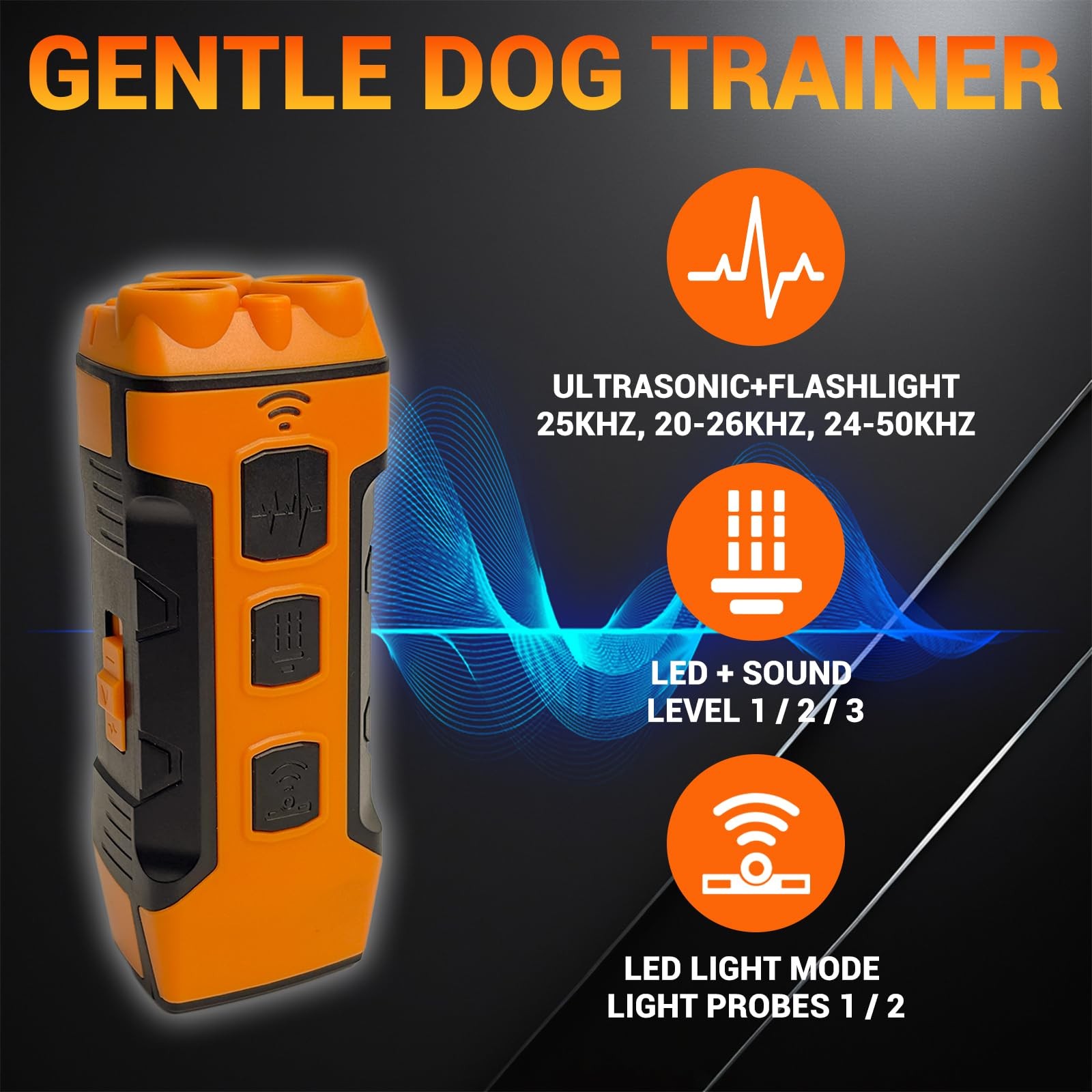 Dog Bark Deterrent Device, Upgrate Anti Barking Device for Dogs 32ft Max Rang...