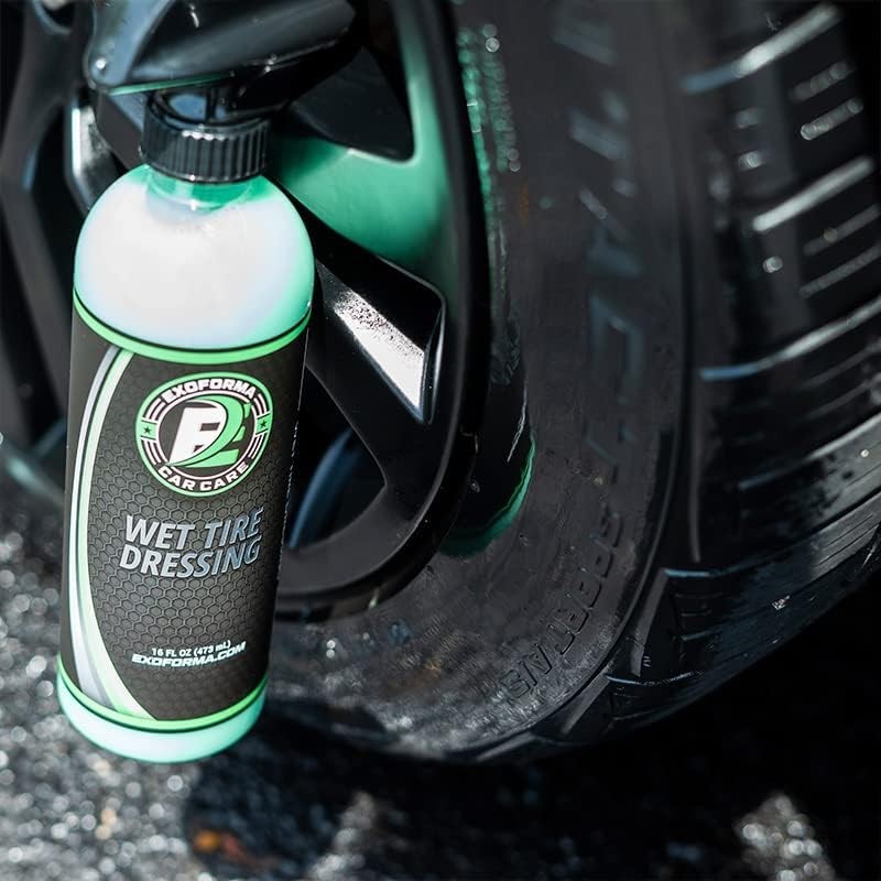 ExoForma Wet Tire Dressing Spray - Extremely High Shine Tire Dressing for That W