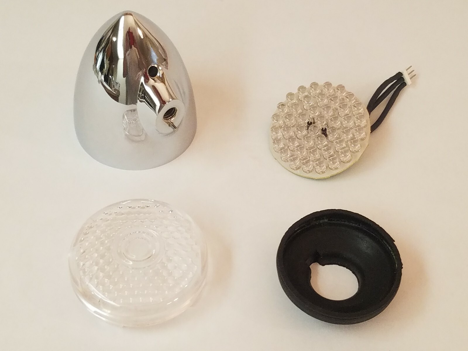 OEM Big Dog Motorcycle Rear LED Turn Signal Assembly (w/ Honeycomb Lens) 2003-11