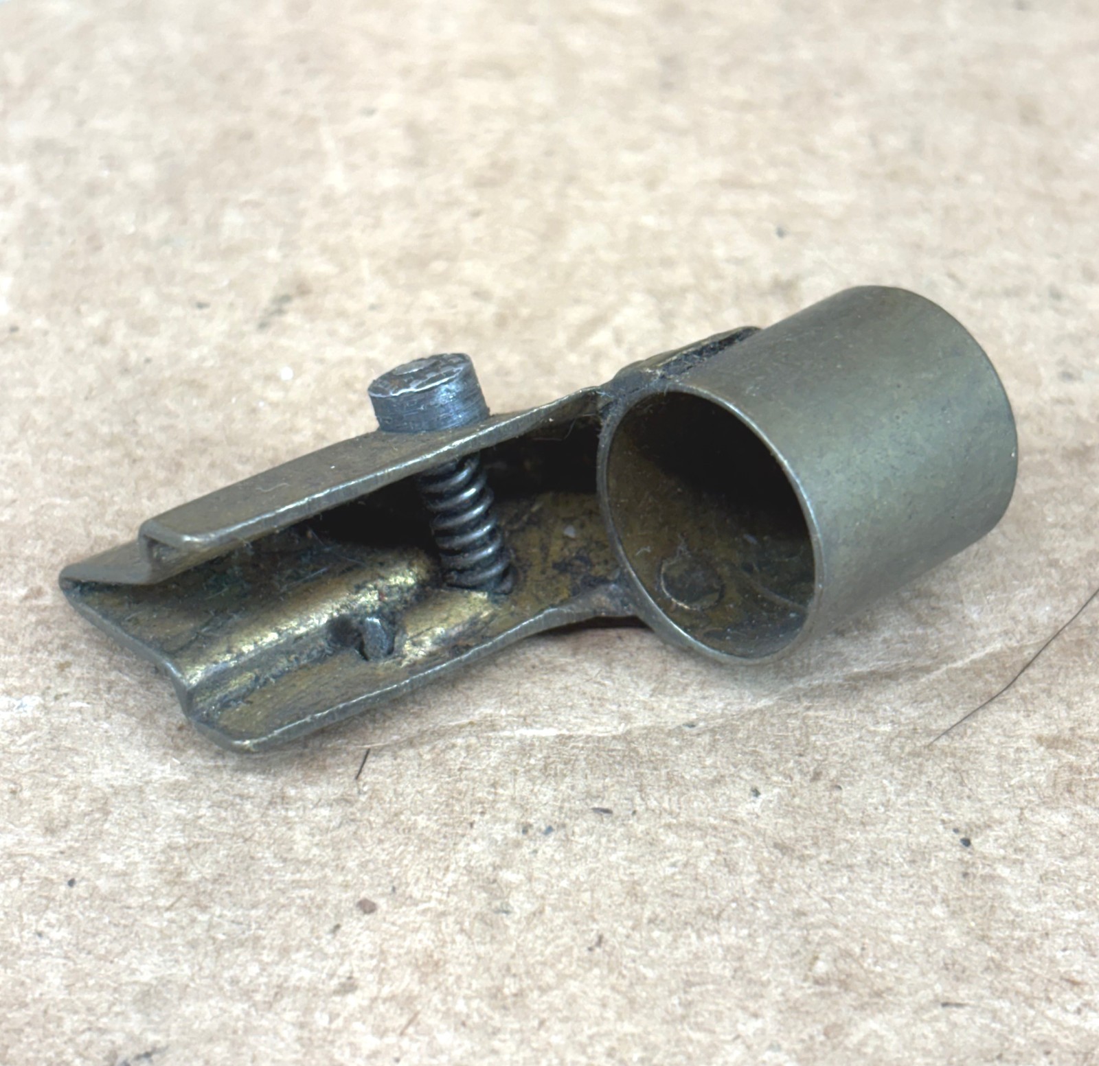 VERY RARE NORWEGIAN MODEL 1912 KRAG JORGENSEN CARBINE MUZZLE COVER SIGHT HOOD