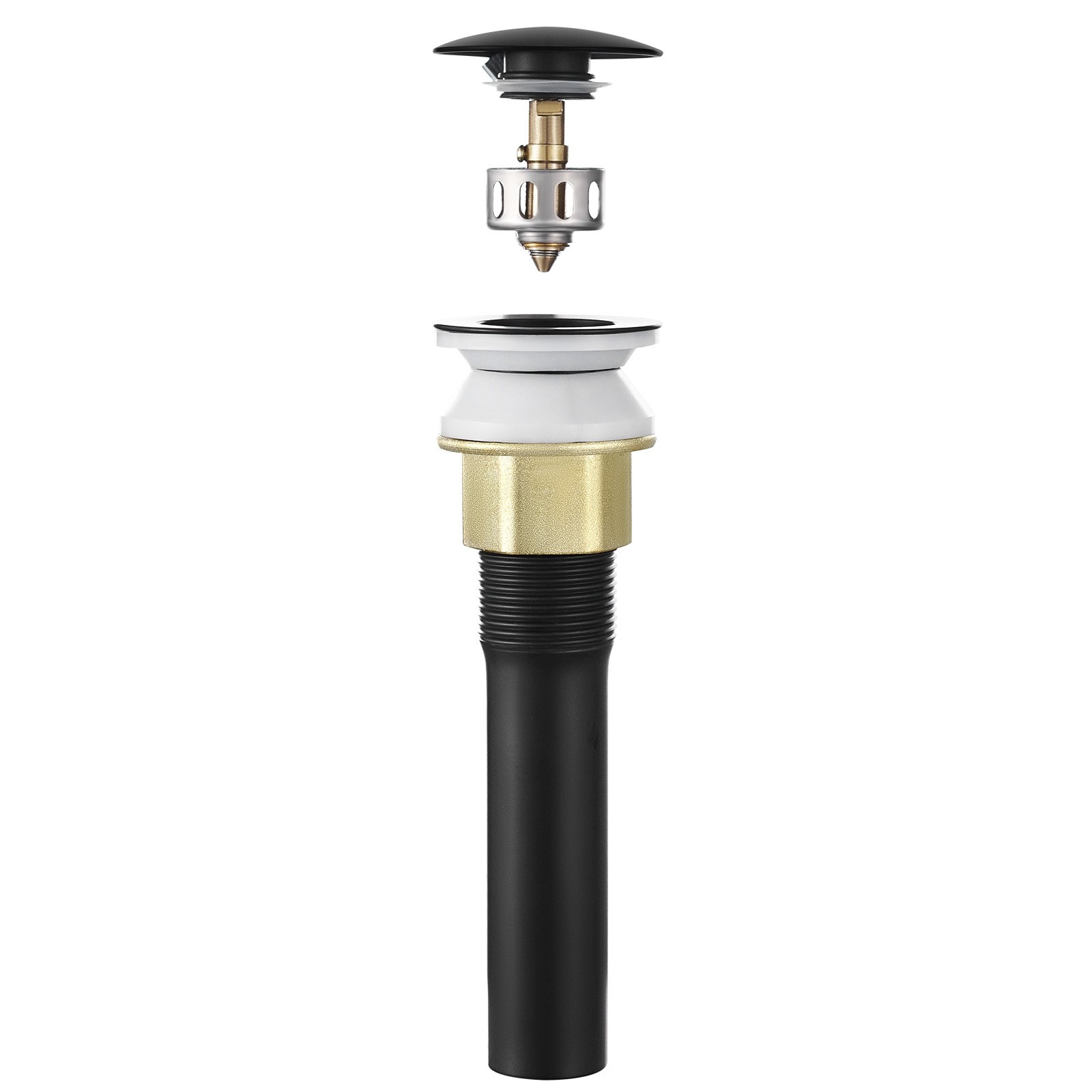 VEVOR Bathroom Sink Drain with Overflow Anti-Clogging Vessel Sink Drain Strainer