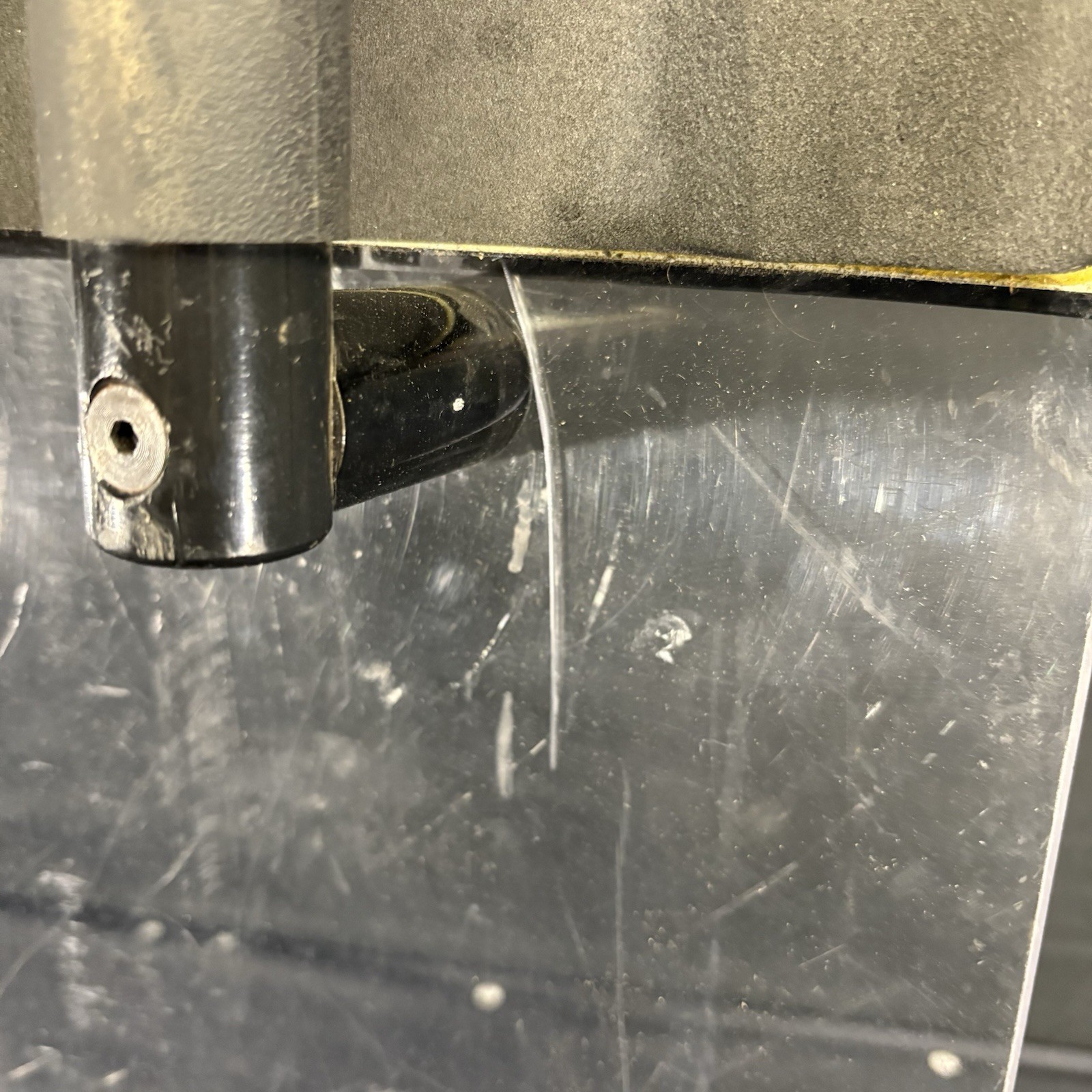 AETCO Police Riot Shield U.S.A. Made With Small Crack