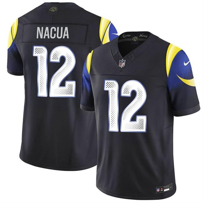 Puka Nacua Rams Black “Rivalries” Jersey - All Stitched