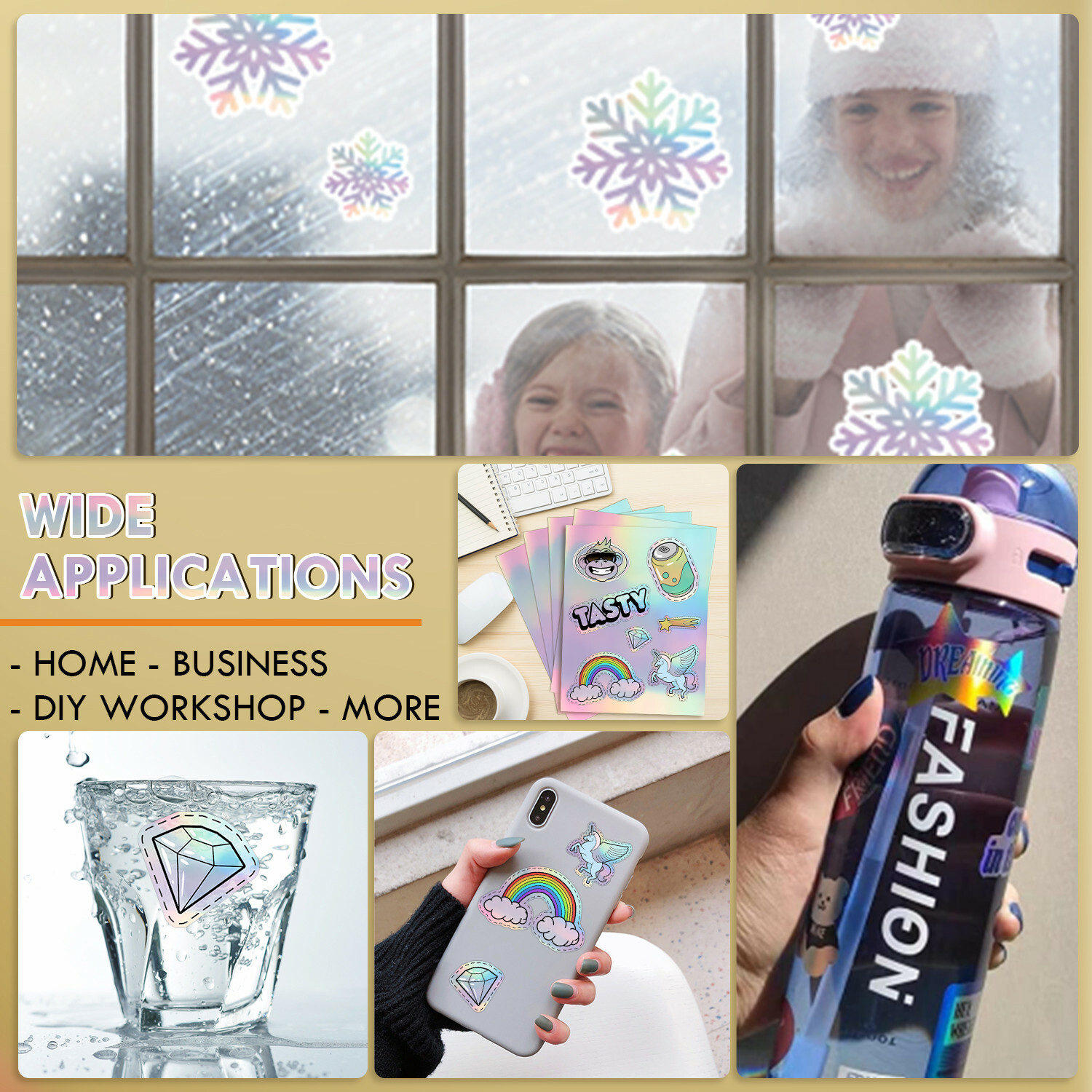 20 Koala Holographic Sticker Paper Waterproof Printable Vinyl Sheet Inkjet Laser